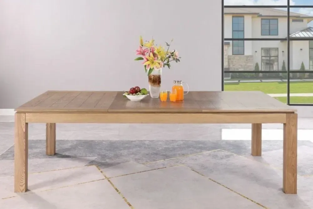 [PC02317DW7-TUR] Dallas Pool & Dining Table (7' x 3'6_, Driftwood, Turquoise).webp