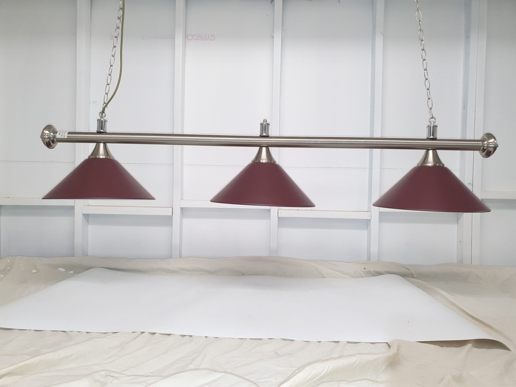 Billiard Table Light Chassis SUITS: 3 Rail, FINISH: Chrome
