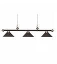 Billiard Table Light Chassis SUITS: 4 Rail, FINISH: Brass