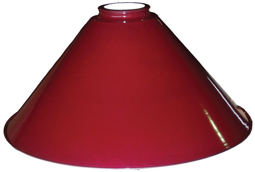 Billiard Table Light Shades SET: Set of 3, COLOUR: Burgundy