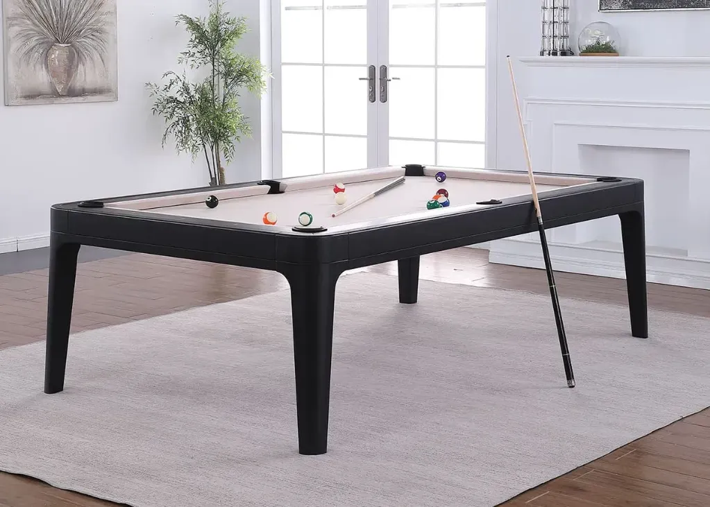 [TS7-CH-TUR] Tulsa Designer Pool Table (7' x 3'6_, Charcoal, Turquoise).webp
