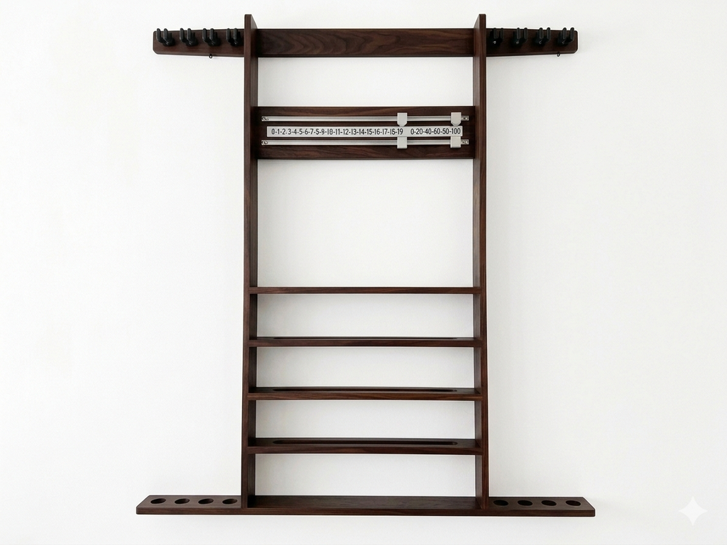 Combination Rack with Chrome Fittings 5f-BK