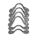 Fancy Pool Table Pocket Brackets COLOUR: Chrome