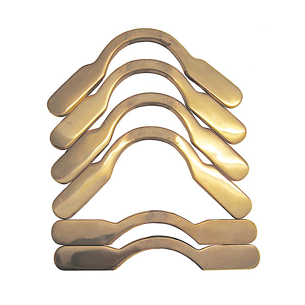 Flat Pool Table Brackets SHAPE: Round, COLOUR: Brass