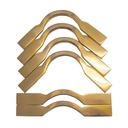 Flat Pool Table Brackets SHAPE: Square, COLOUR: Brass