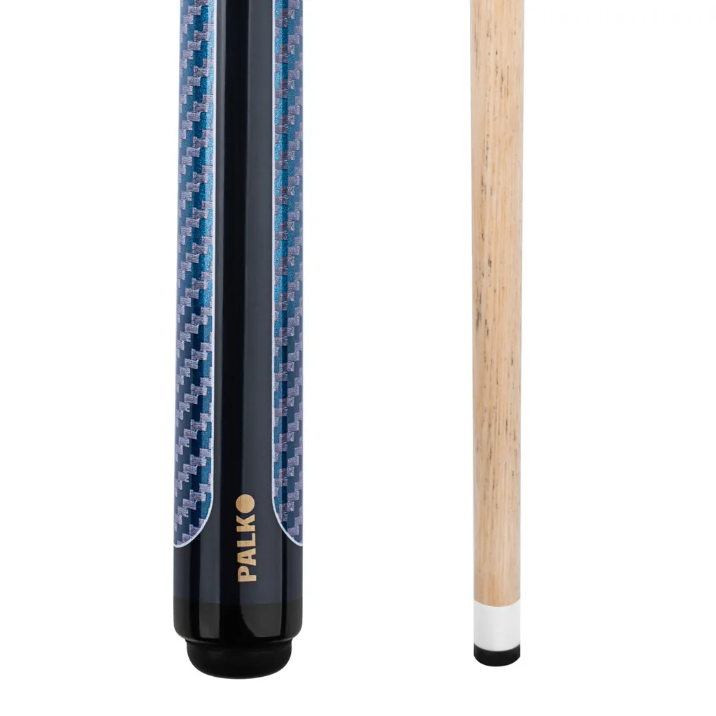 [H3pc-9-12B] Hybrid 3 piece Cue & case (Blue).webp