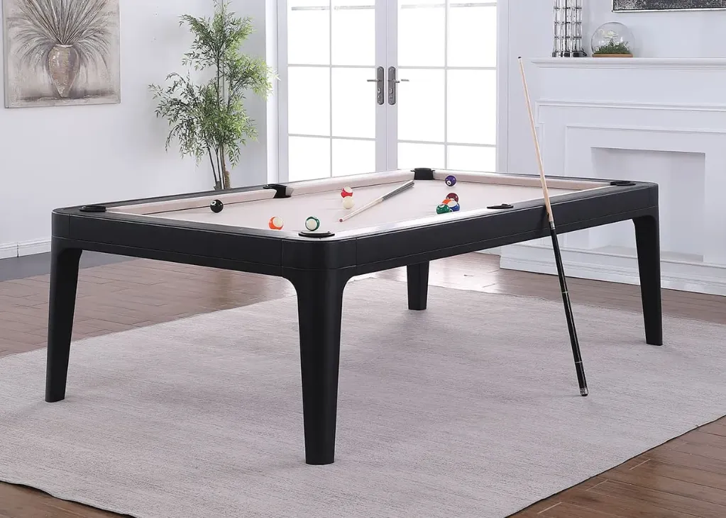 [TS7-CH-TUR] Tulsa Designer Pool Table (Charcoal, 7' x 3'6", Turquoise)