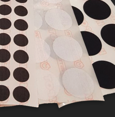 [13hsa] Pool Table Spot Stickers (Black, Sheet - 15 x large)