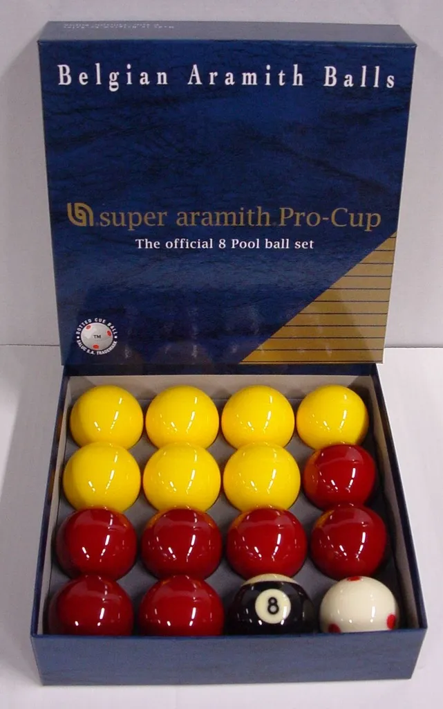 [ASPCC2] Aramith Super Pro Cup English 8 Ball Set