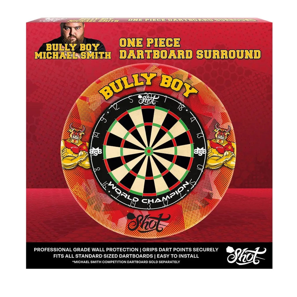 [SC7533] Michael Smith Dartboard with Red Surround (Single)